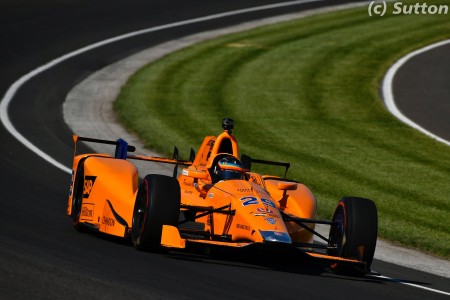 Fernando Alonso (McLaren) à Indianapolis
