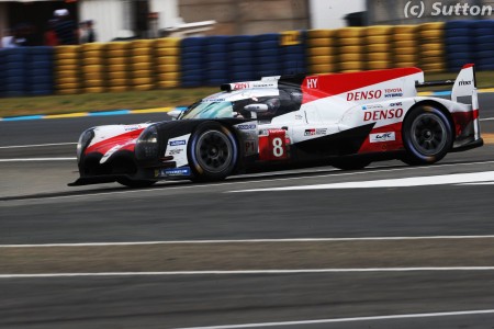 La Toyota N°8 (Alonso/Buemi/Nakajima) aux 24 Heures du Mans
