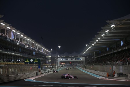 Esteban Ocon (Force India) à Yas Marina
