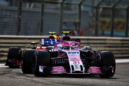Esteban Ocon (Force India) à Yas Marina