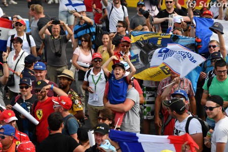 Les spectateurs au Grand Prix de France