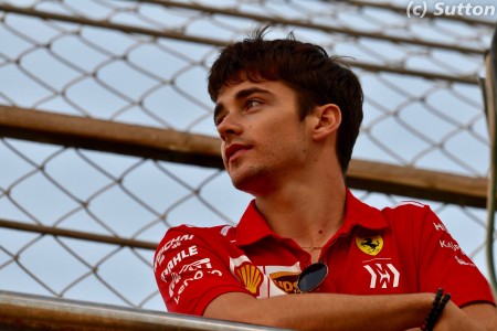 Charles Leclerc (Ferrari) à Yas Marina