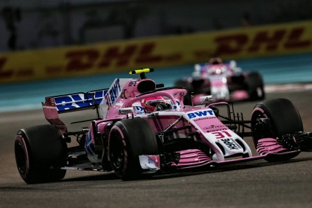 Esteban Ocon (Force India) à Yas Marina