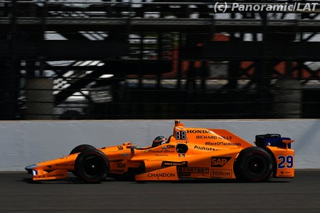 Fernando Alonso (McLaren) aux 500 miles d'Indianapolis 2017