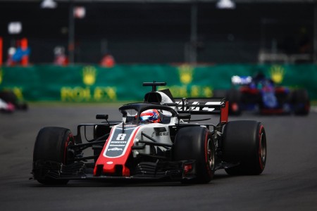 Romain Grosjean (Haas) à Mexico