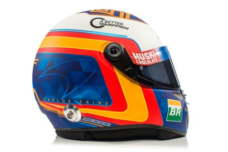 Le casque de Carlos Sainz pour la saison 2019