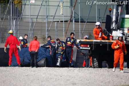 La monoplace de Pierre Gasly à Barcelone