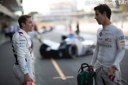 Robin Frijns (Virgin Audi) et Lucas di Grassi (Audi Abt) à Mexico