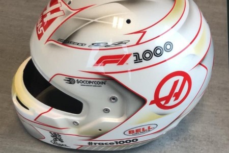 Le casque de Romain Grosjean (Haas) pour Shanghaï