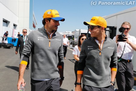 Carlos Sainz (McLaren) et Lando Norris (McLaren) à Montréal