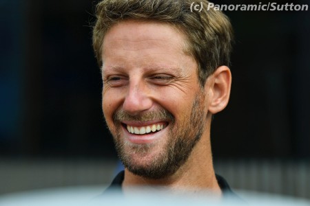 Romain Grosjean (Haas) à Spa