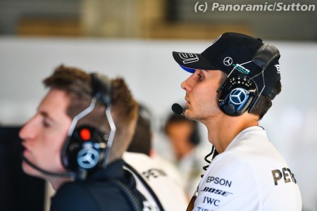 Esteban Ocon (Mercedes) à Spa