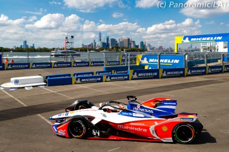 Jérôme d'Ambrosio (Mahindra) à New York