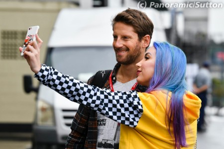 Romain Grosjean (Haas) à Interlagos