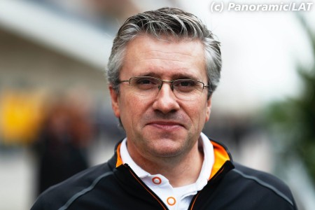 Pat Fry (McLaren) à Austin en 2018