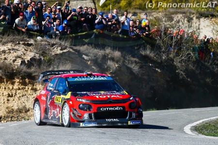 Sébastien Ogier (Citroën) au Rallye de Catalogne