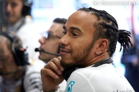 Lewis Hamilton (Mercedes) à Interlagos