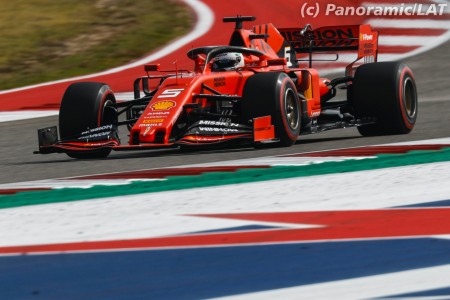 Sebastian Vettel (Ferrari) à Austin