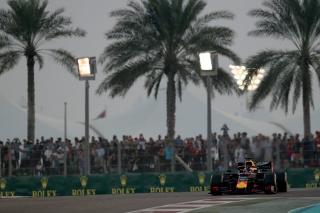 Max Verstappen (Red Bull) à Yas Marina