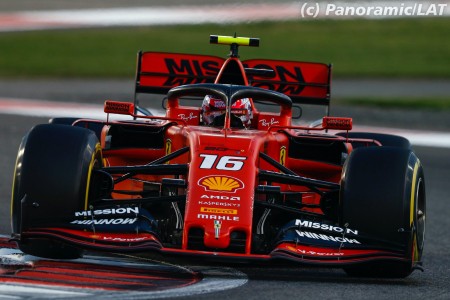 Charles Leclerc (Ferrari) à Yas Marina