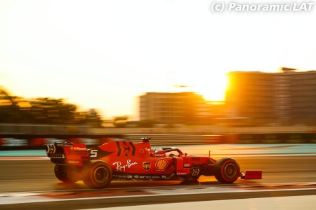 Sebastian Vettel (Ferrari) à Yas Marina