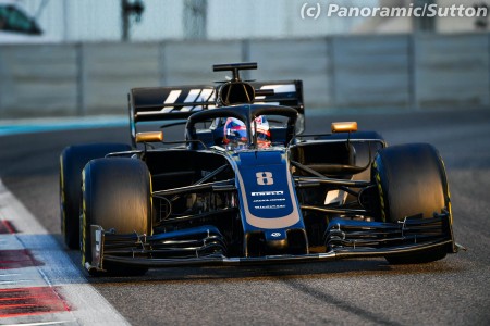 Romain Grosjean (Haas) à Yas Marina