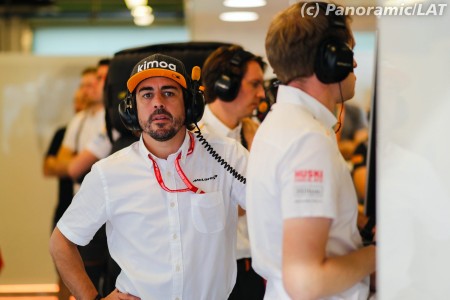Fernando Alonso (McLaren) à Yas Marina