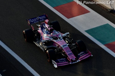 Sergio Pérez (Racing Point) à Yas Marina
