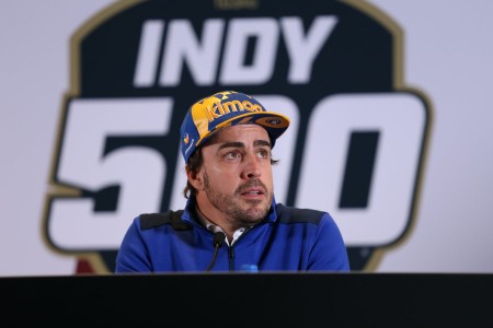 Fernando Alonso (McLaren) aux 500 miles d'Indianapolis