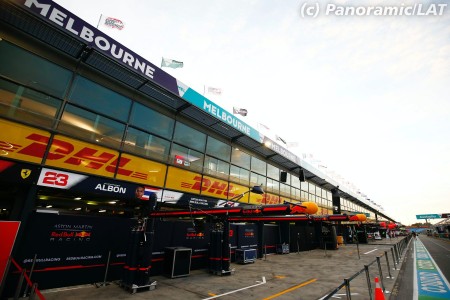 L'allée des stands de Melbourne