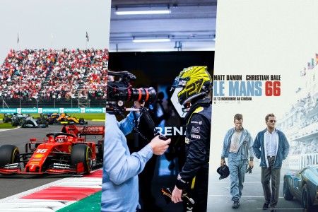 Charles Leclerc, Nico Hülkenberg et l'affiche de Le Mans 66
