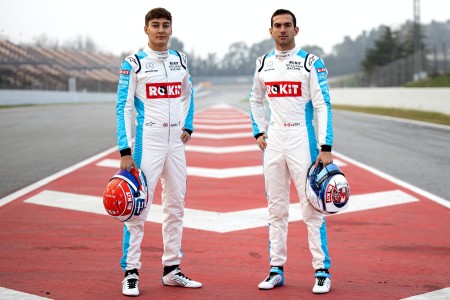 George Russell (Williams) et Nicholas Latifi (Williams) à Barcelone