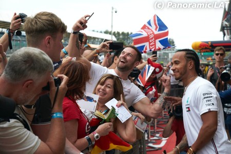 Lewis Hamilton (Mercedes) à Silverstone