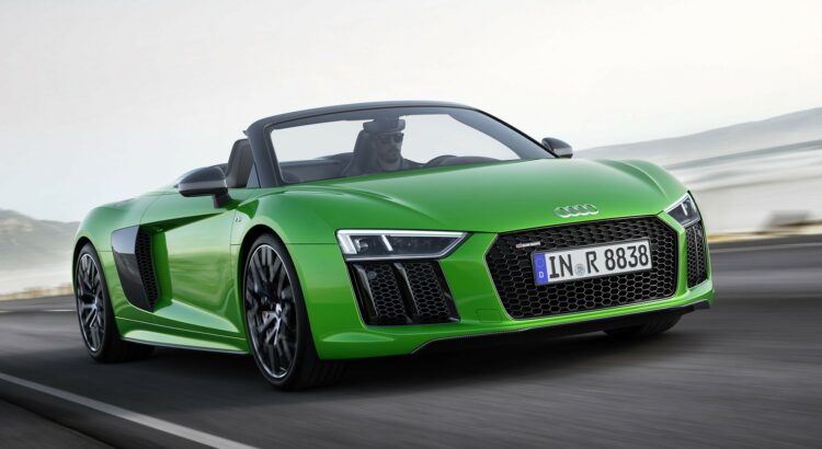 Audi R8 V10 Spyder plus (2017) : 3/4 avant