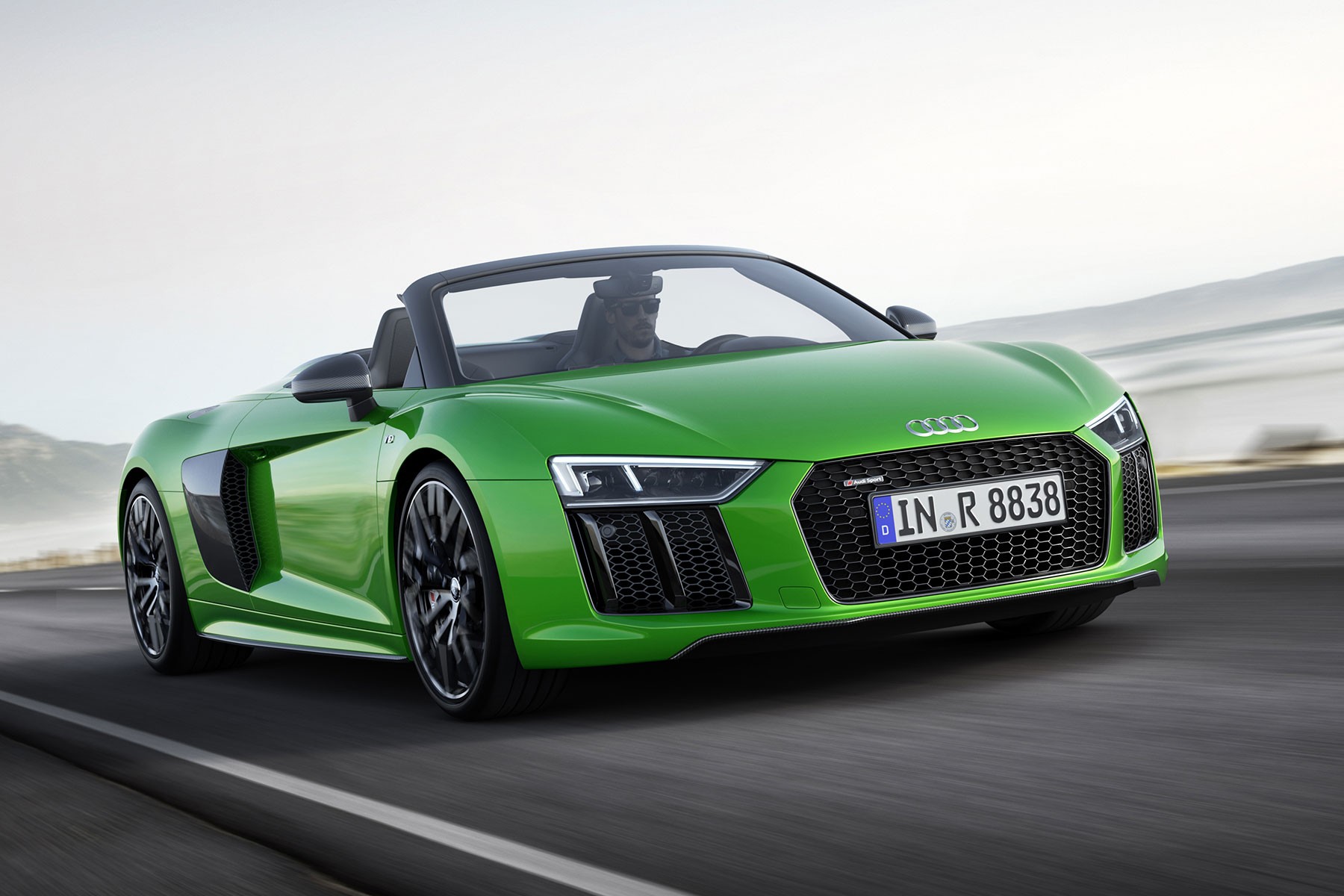 Audi R8 V10 Spyder plus (2017) : 3/4 avant