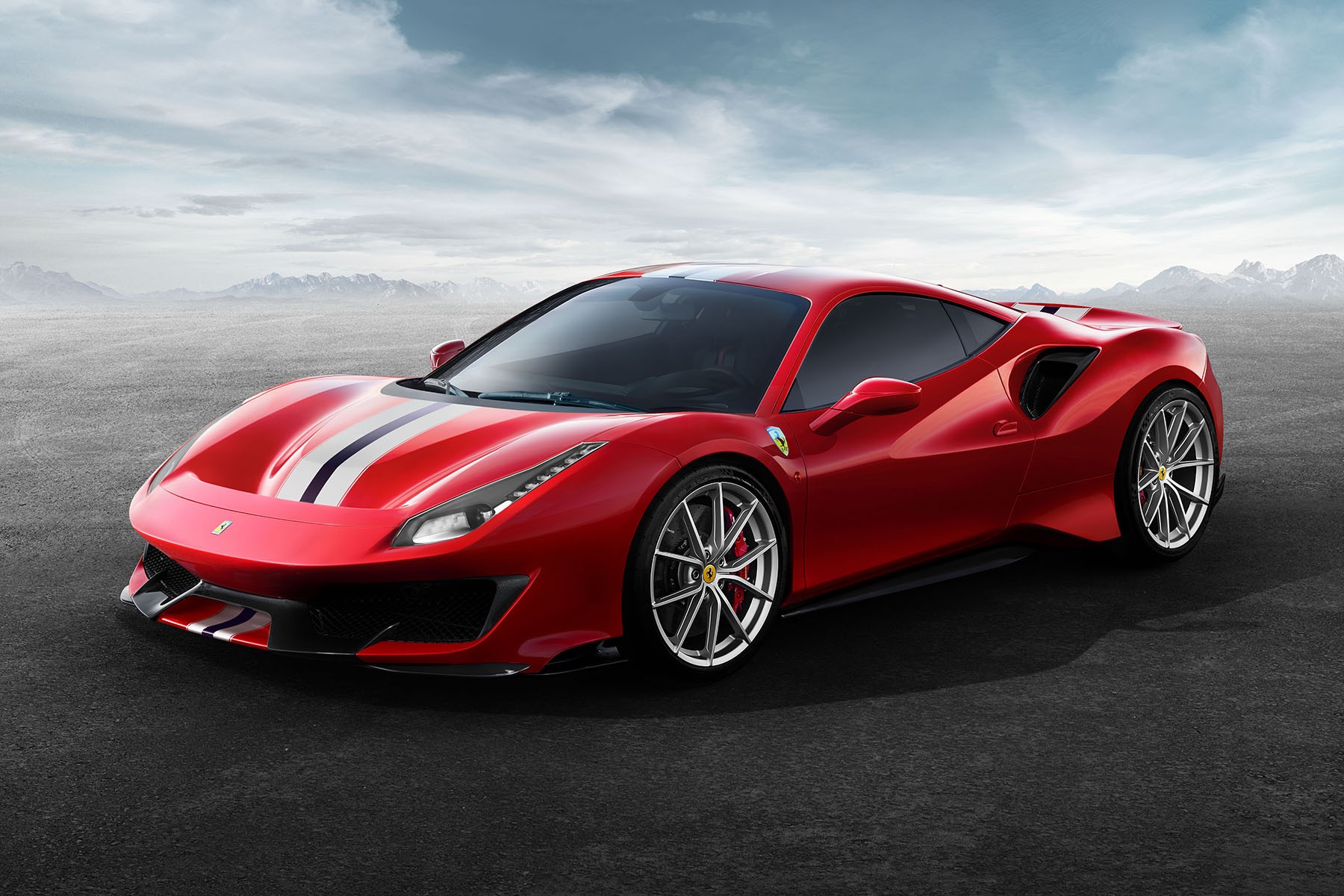 Ferrari 488 Pista (2018) : 3/4 avant