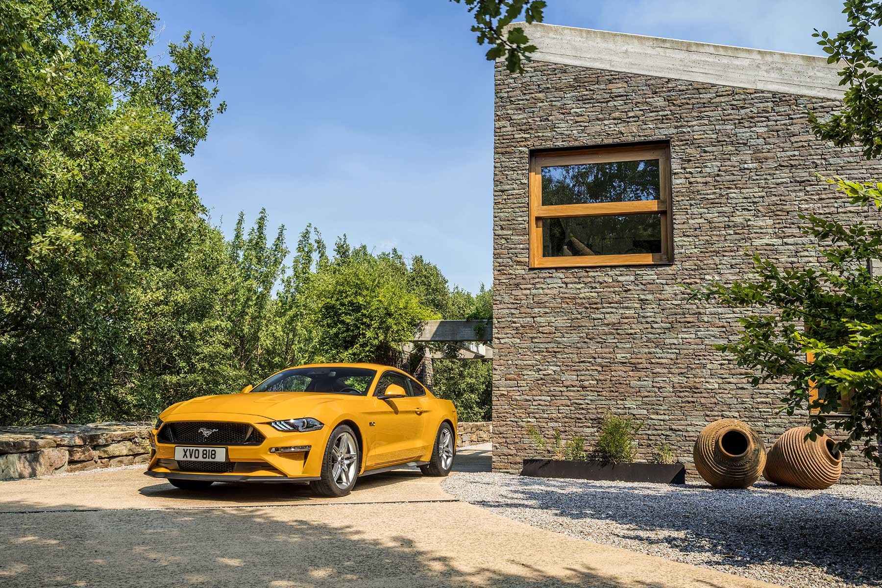 Ford Mustang GT (2017) : 3/4 avant