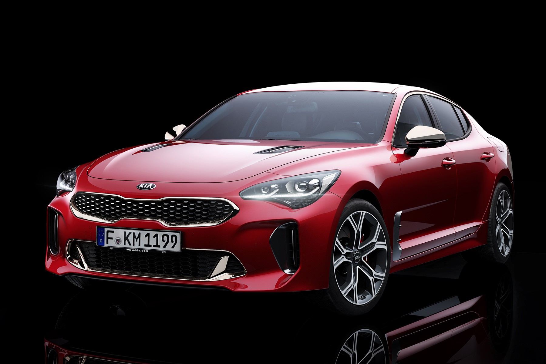 Carrosserie Kia Stinger 3 portes (2017) : le nez