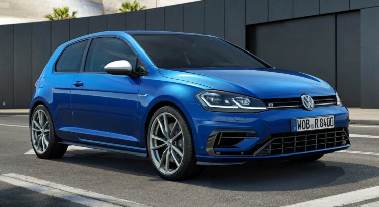Volkswagen Golf R 5 Portes (2017) : avant 3/4 face