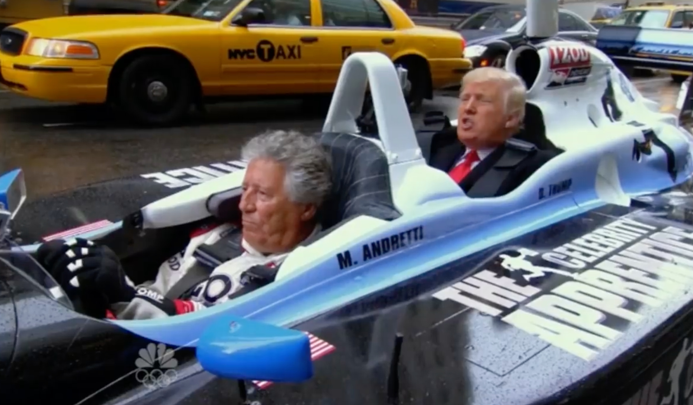 The day … Donald Trump crossed New York in an IndyCar!