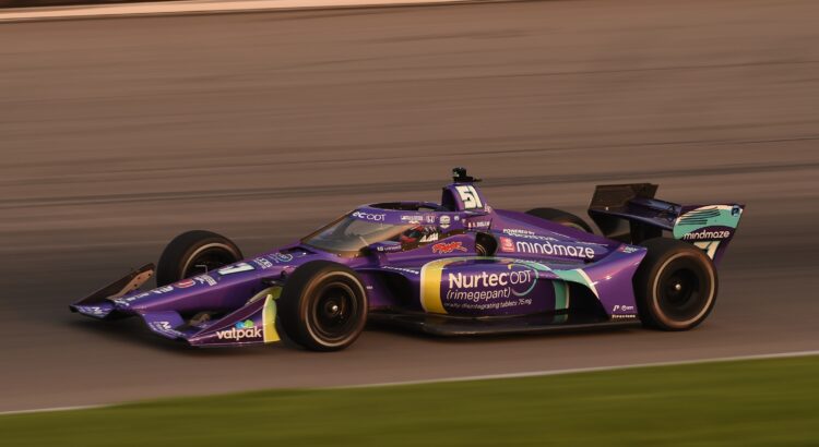 Romain Grosjean en test sur ovale avec le Dale Coyne Racing.