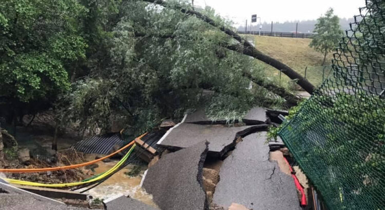 Le Circuit de Spa-Francorchamps touché par des inondations.