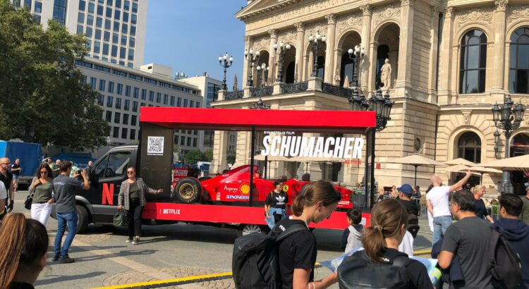 La Ferrari F310B (1997) ex-Michael Schumacher exposée en Allemagne.
