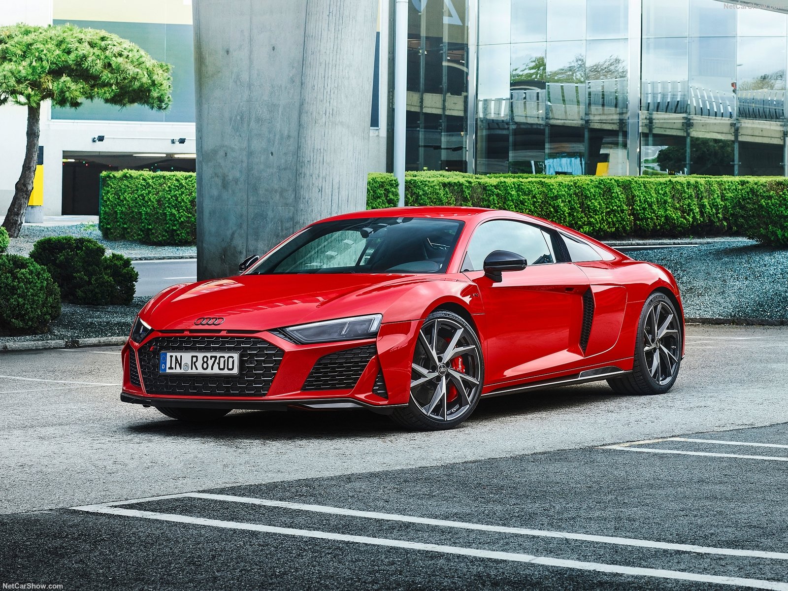 audi r8 v10 rouge face avant