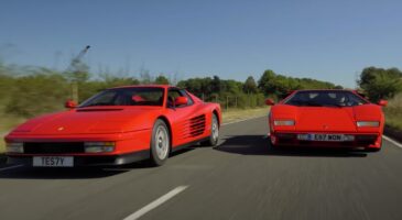 Lamborghini Countach et Ferrari Testarossa