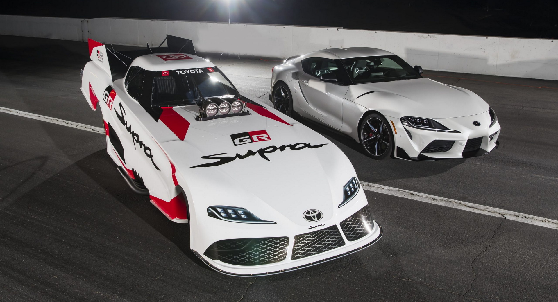 dragster toyota supra gr sportive de route