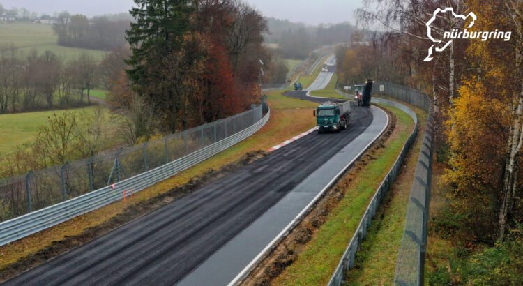La "Nordschleife" du Nürburgring est en travaux.