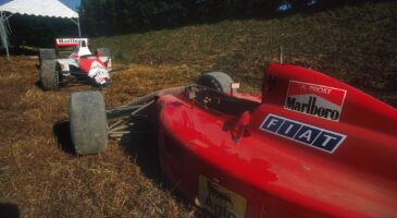 les monoplaces de Senna et Prost &agrave; Suzuka 1990