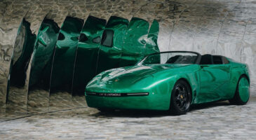 porsche 968 art verte miroir
