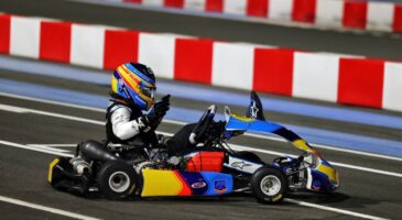 alonso en kart &agrave; yas marina